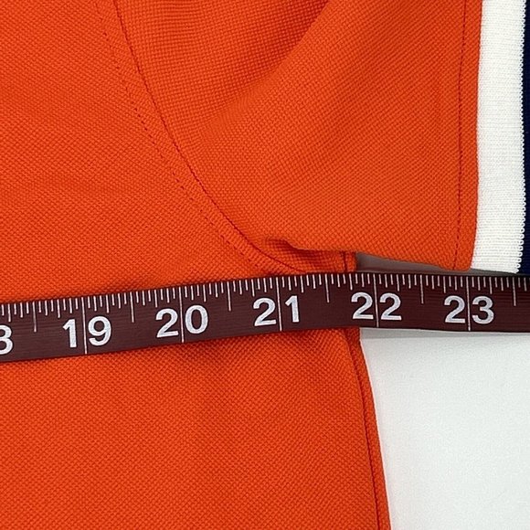Men's BMW Golfsport‎ Short Sleeve Polo Shirt Orange XXL - Picture 9 of 9